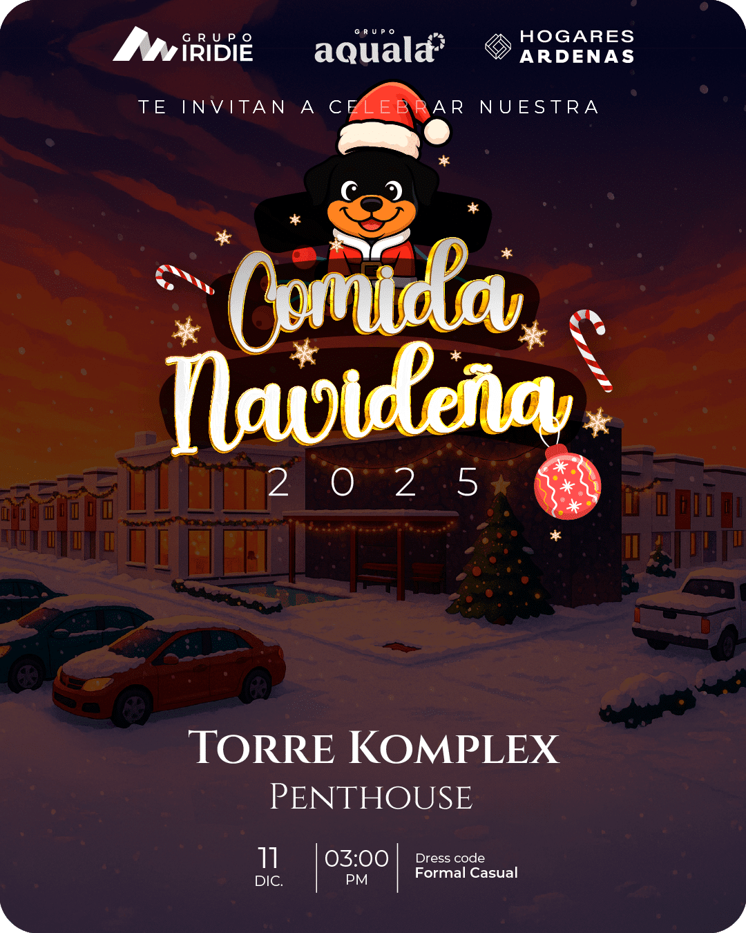 Invitación Cena Navideña Hogares Ardenas